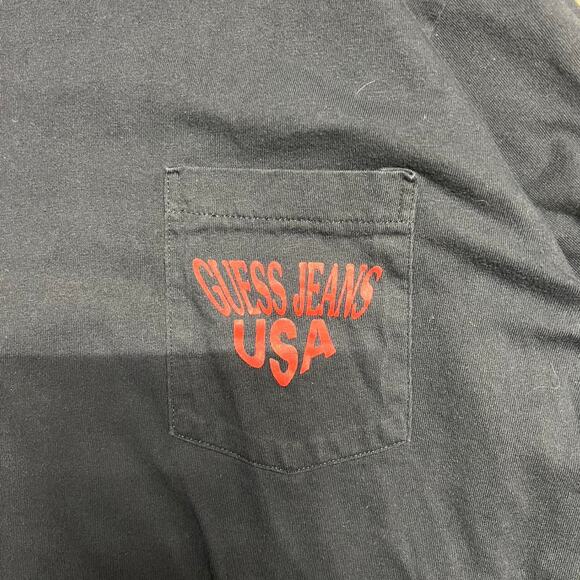 Vintage 90s Jcpenny Black Long Sleeve Guess Jeans USA - Picture 4 of 7